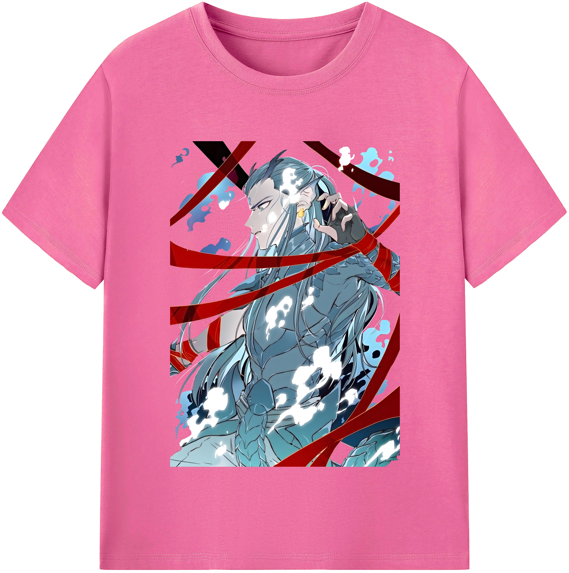（画像用） Ne Zha 2 ナタ 魔童の大暴れ レディースカジュアルプリントTシャツ（綿100％）